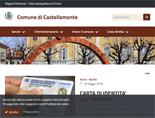Tablet Screenshot of comune.castellamonte.to.it